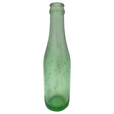 VTG 1950s Dr Pepper Bottle Chattanooga Glass 1215 Georgia Green ACL Bubbles READ picture