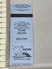 Vintage Matchbook Cover The Yacht Restaurant & Lounge Pensacola, FL gmg Unstruck picture