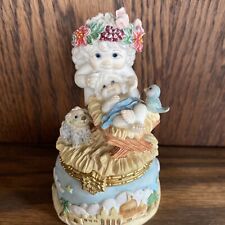 Vintage 1998 Dreamsicles Cherub With Manger Trinket Box .  picture