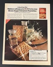 Nabisco Toastettes 1968 Life Print Add 13x11 Brown Sugar Cinnamon picture