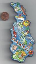 HAWAII   ARTWOOD STATE MAP MAGNET  HONOLULU  OAHU LANAI MAUI KUAI  MOLOKAI  picture