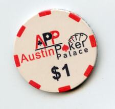 1.00 Chip from the Austin Poker Palace Austin Texas picture