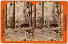 YOSEMITE SV - Lamon's Cabin & Ranch - Bierstadt 1880s RARE picture