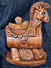Vintage Treasure Craft Rocking Horse Cookie Jar - Brown picture