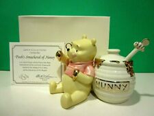 LENOX POOH'S SMACKERAL OF HONEY POT Disney Pooh sculpture -- NEW in BOX with COA picture