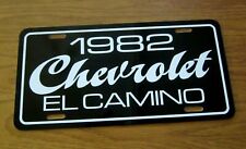 1982  Chevrolet EL CAMINO license plate car  tag 82 Chevy Super Sport pickup car picture