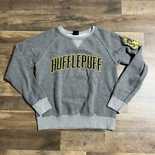 Wizarding World of Harry Potter Hufflepuff Gray Sweater Adult Size S Small picture