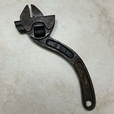 Antique 12 Inch S-Curved B & C Adjustable Pipe Wrench Bemis & Callco Made In USA picture