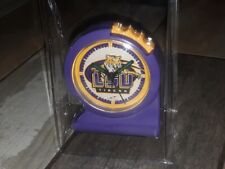 Vintage LSU TIGERS Gripper Light Up Alarm Clock NCAA Sun Time New Sealed picture