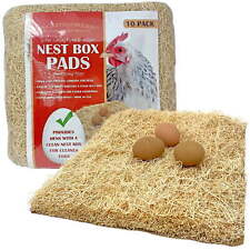 Chicken Nest Box Pads 10 Pack,Made with Great Lakes Aspen Excelsior Wood Fibers. picture