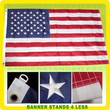 6x10 Ft American Flag USA Embroidered Nylon Stars Sewn Stripes US Large Deluxe picture