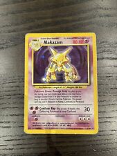 Pokémon TCG Alakazam Base Set 1/102 Holo Unlimited Holo Rare picture