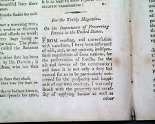 Rare 18th Century AMERICAN Philadelphia - Short Lived 1798 Old Magazine   picture