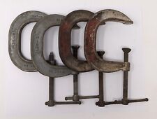 Vintage C Clamp Lot of 4 Chicago Tool No. 1425 2 1/2 (5-1/4