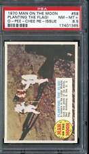 1970 O-PEE-CHEE MAN ON THE MOON #58 PLANTING THE FLAG PSA 8.5 *DS13057 picture