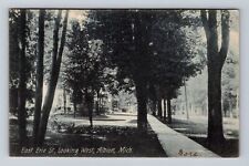 Albion MI-Michigan, East Erie St Looking West, Antique Vintage c1907 Postcard picture