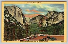 Portal Grandeur Yosemite Valley El Capitan Half Dome Vintage PostCard  - C6 picture