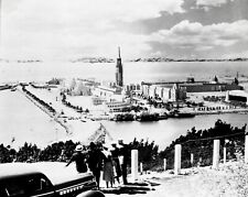 1938 SAN FRANCISCO GGIE GOLDEN GATE EXPO TREASURE ISLAND UDR CONSTRUCTN~NEGATIVE picture