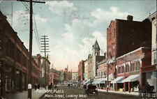 Marlboro Massachusetts MA Main St. c1900s-10s Postcard picture