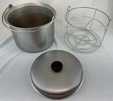 Vintage Kitchen Craft 8 Quart Stockpot with Canning Basket & Bail Handle picture