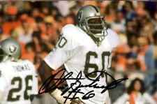 Otis Sistrunk Oakland Raiders Hand Signed 4x6 Photo TC46-367 picture