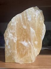 Massive 5 pound smooth Yellow Calcite Quartz Crystal. Wow picture