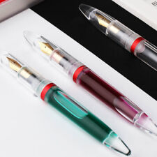 MAJOHN M2 Transparent Acrylic Fountain Pen Extra Fine Nib 0.38/0.5mm Writing #sz picture