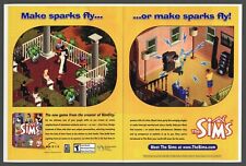 The Sims (The Original) PC Game 2000 Promo Ad Wall Art Print Poster - Glossy picture