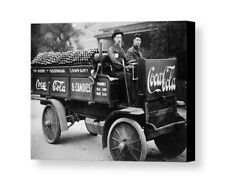Rare Framed 1922 Coca-Cola Coke Delivery Truck Vintage Photo. Jumbo Giclée Print picture