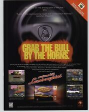 Automobili Lamborghini Racing Nintendo N64 Video Game Art 1996 Vintage Print Ad picture