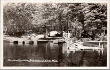 Becker's Landing, Pickerel Lake, BITELY, Michigan Real Photo Postcard picture
