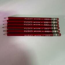 6 Vintage Husky Empire 683 Fat Chubby Pencils Chunky Primary School USA Red Used picture