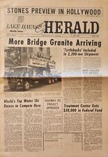 Vintage Newspaper July 1969 Lake Havasu City Arizona Herald - Mint Condition  picture