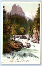 ROSENLAUI Glacier Switzerland UDB Postcard picture