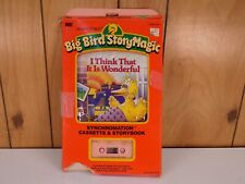 NEW I THINK THAT IT IS WONDERFUL Big Bird Story Magic Book & Cassette Tape picture