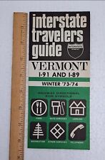 Vintage Vermont Interstate Traveler’s Guide 1973-1974 Pamphlet Brochure picture