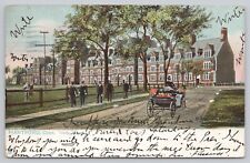 Trinity College Hartford CT Antique Undivided Back Postcard c1909 Horse Buggy picture