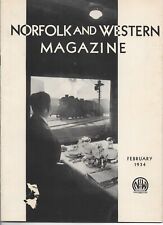 1934 NORFOLK AND WESTERN MAGAZINE - RAILROAD RAILWAY - ORIGINAL picture
