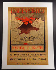 Robert Emmett Owen poster 1902 Martinique volcano disaster Leslie's Monthly picture
