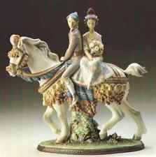 Lladro 1472 Valencian Couple on Horse Princess Prince w Flowers Limited Edition picture