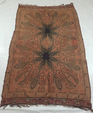 Vintage Dutch Paisley Beautiful Multicolor Wool Multi Sided Shawl 186x111 cm picture