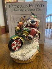 FITZ AND FLOYD, 2004, Adventures of Santa Claus, Motorcycle, Musical, Boxed picture
