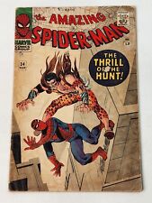 Amazing Spider-Man 34 2nd App Gwen Stacy & Harry Osborne Silver Age 1966 picture