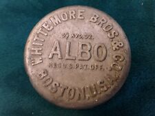 Vintage Whitemore Bros & Co. ALBO Tin Boston USA 5 1/2 AVD. Oz. Tin or Container picture