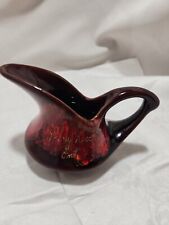 Old Evangeline McMaster pottery orange brown pitcher Rainy River  picture