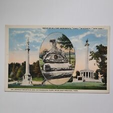 Chattanooga Chickamauga Military Monuments VTG Postcard Iowa New York Wisconson picture