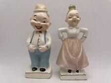 50s Turn About Mad And Happy Couple Salt And Pepper Shakers D 102 picture