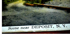 1922 Postcard SCENE NEAR DEPOSIT NY Posted & Written picture