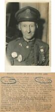 Oldest soldier in US army J. Van Duzen funny antique military photo picture