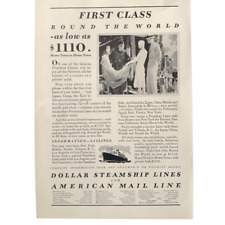 Vintage 1930 Dollar Steamship Lines Round the Worls picture